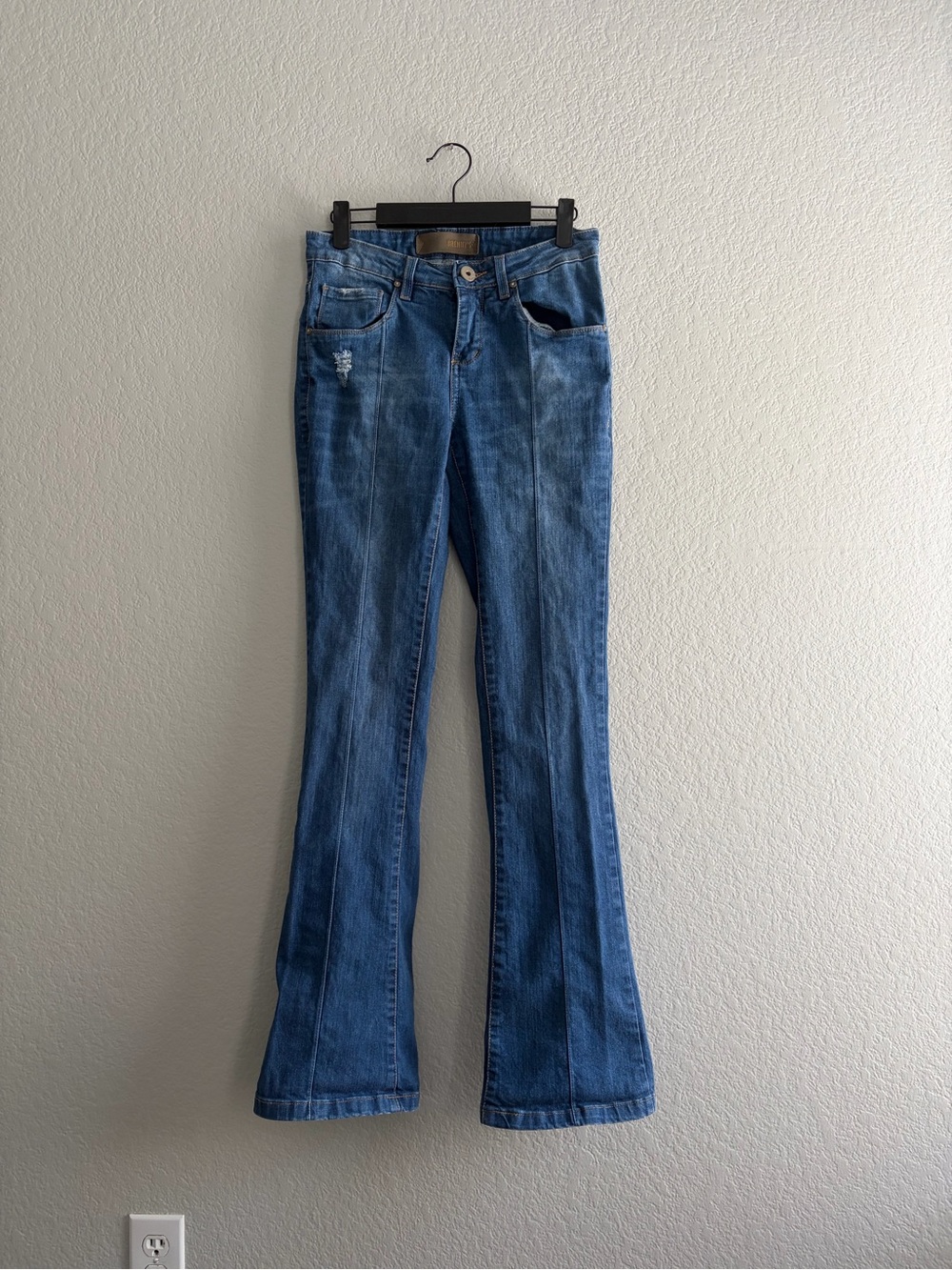 Women's Mid-Rise Blue Flare Jeans